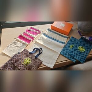 Tory Burch Dust Bags & Paper Bags & one decorative box